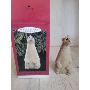 Hallmark Lou Rankin polar bear ornament Xmas